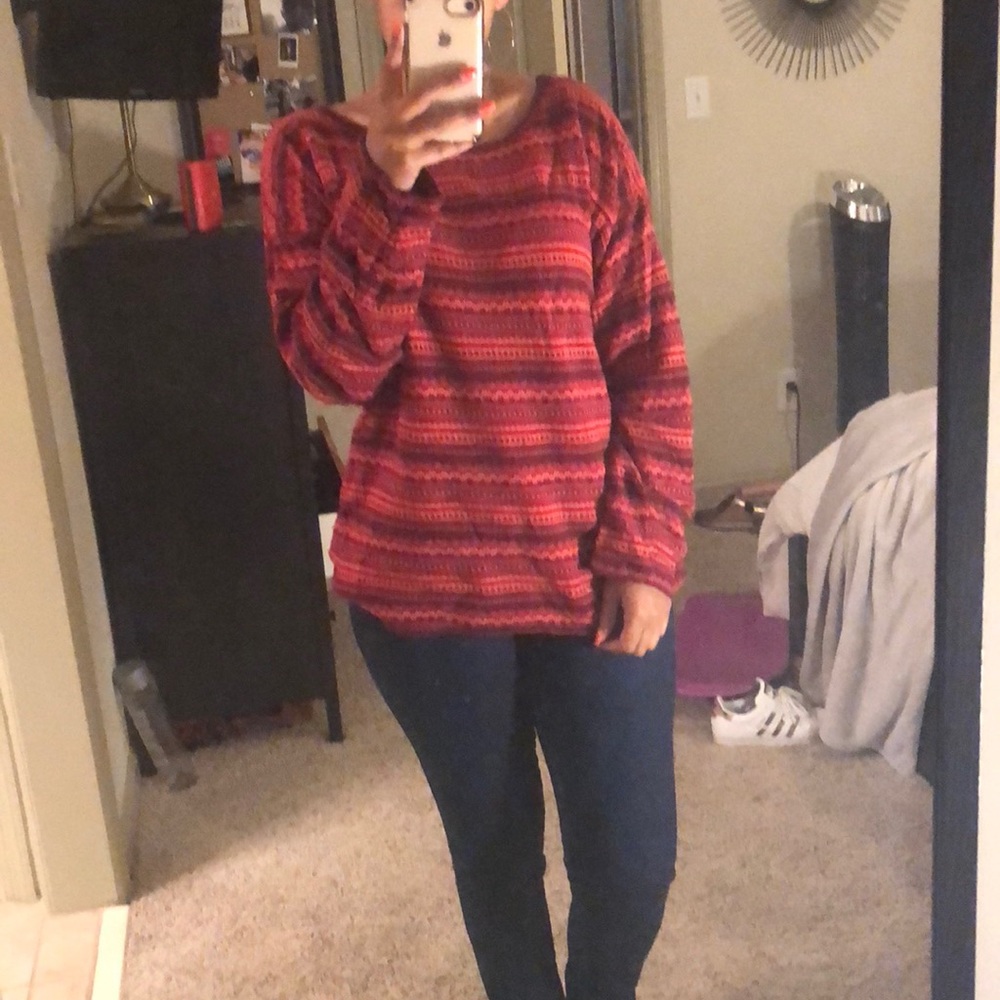 Red stripe sweater